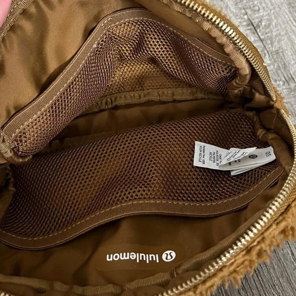 Lululemon Brown Fuzzy Crossbody Bag